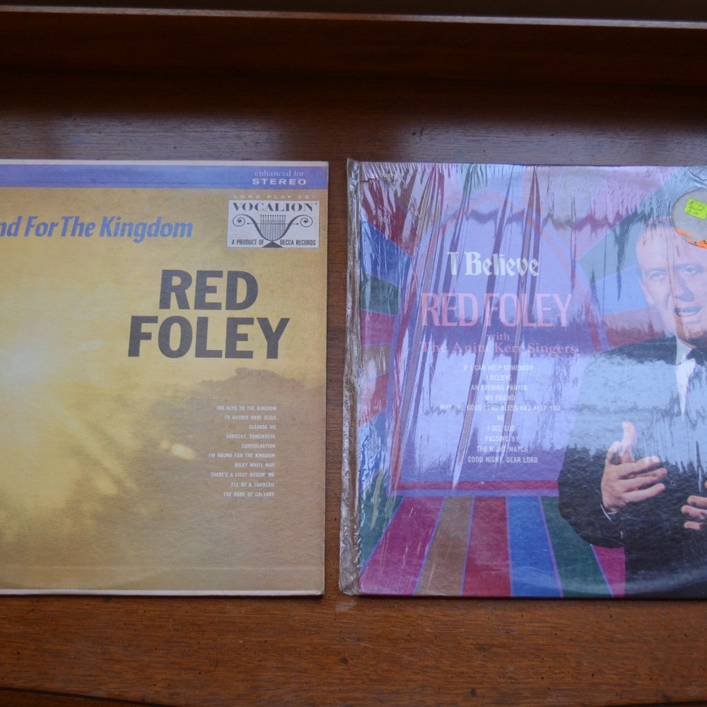Red Foley Vinyl Records VTG Gospel Lot LP 33rpm